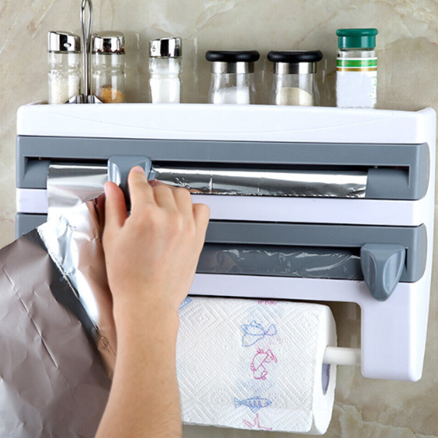 KasaChef™ - Portarotolo 3 In 1